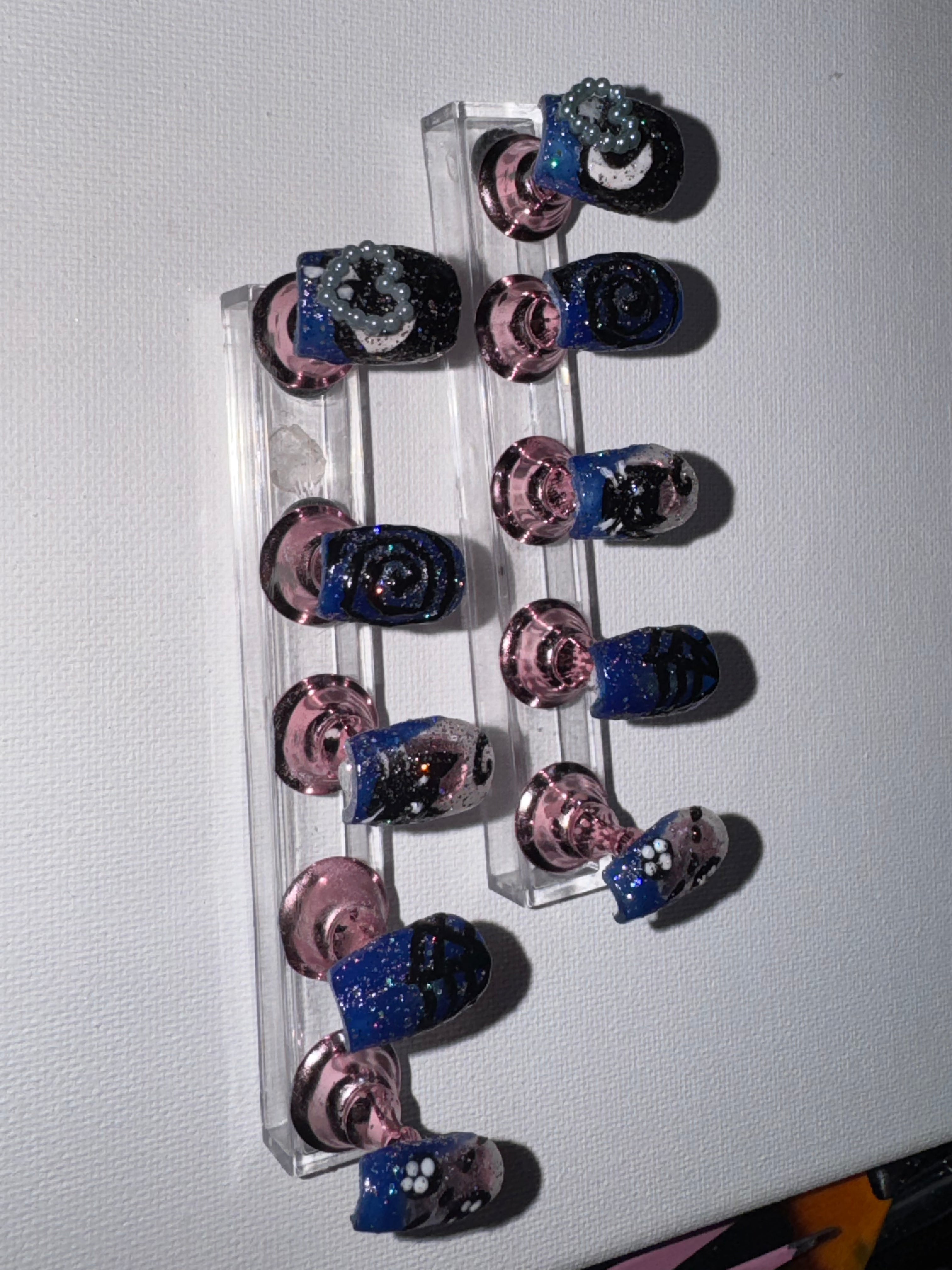 Coraline 💙 | Press-On Nails (Short length)