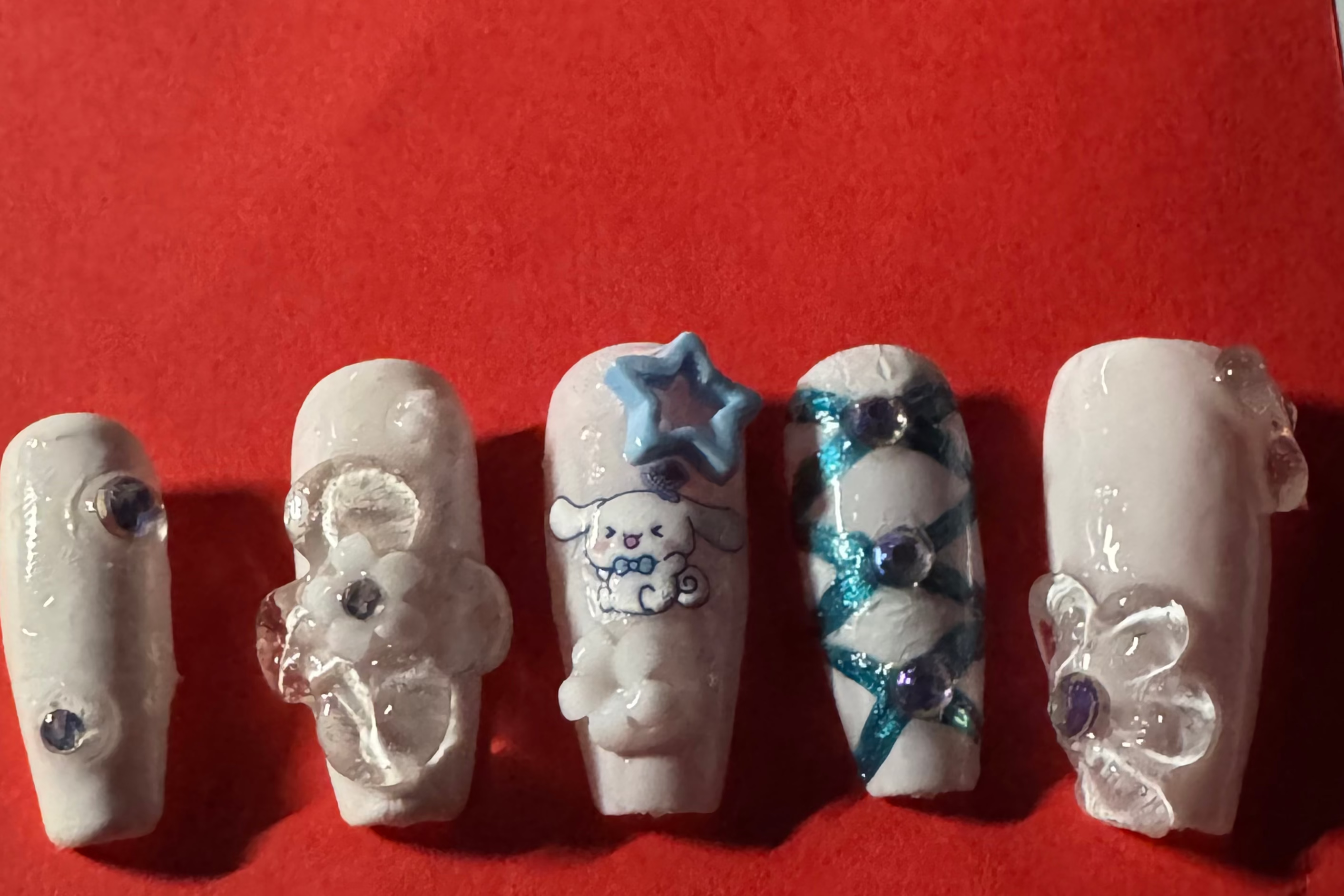 Cinnamoroll Custom | Press-on Nails! 🌸