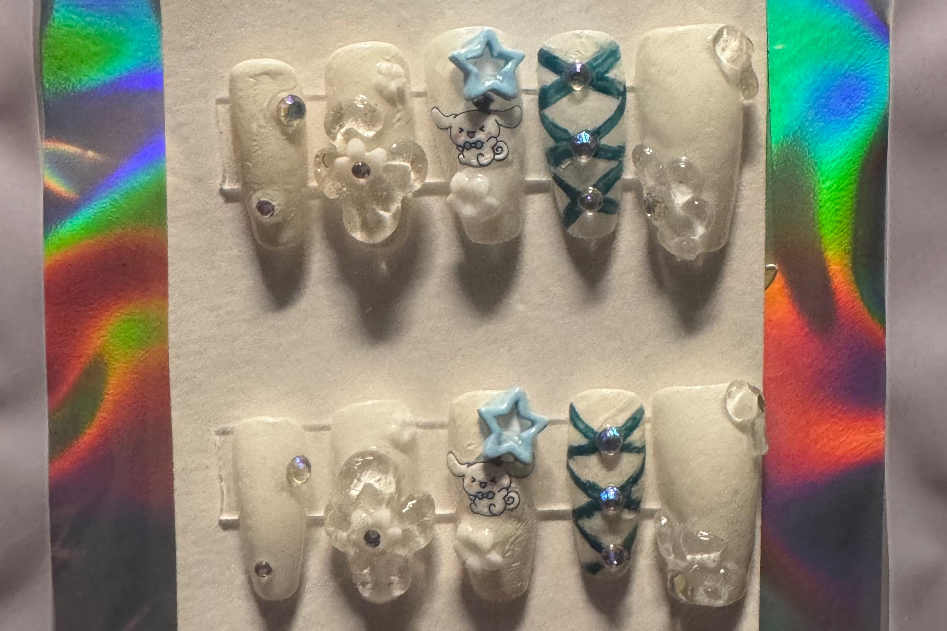 Cinnamoroll Custom | Press-on Nails! 🌸