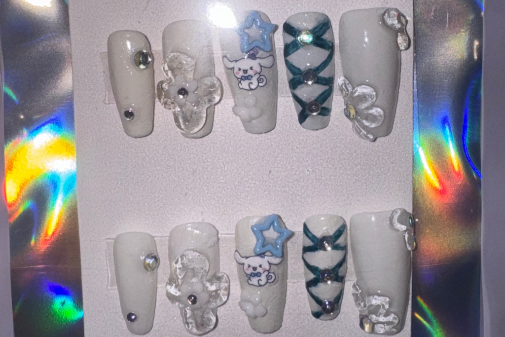 Cinnamoroll Custom | Press-on Nails! 🌸