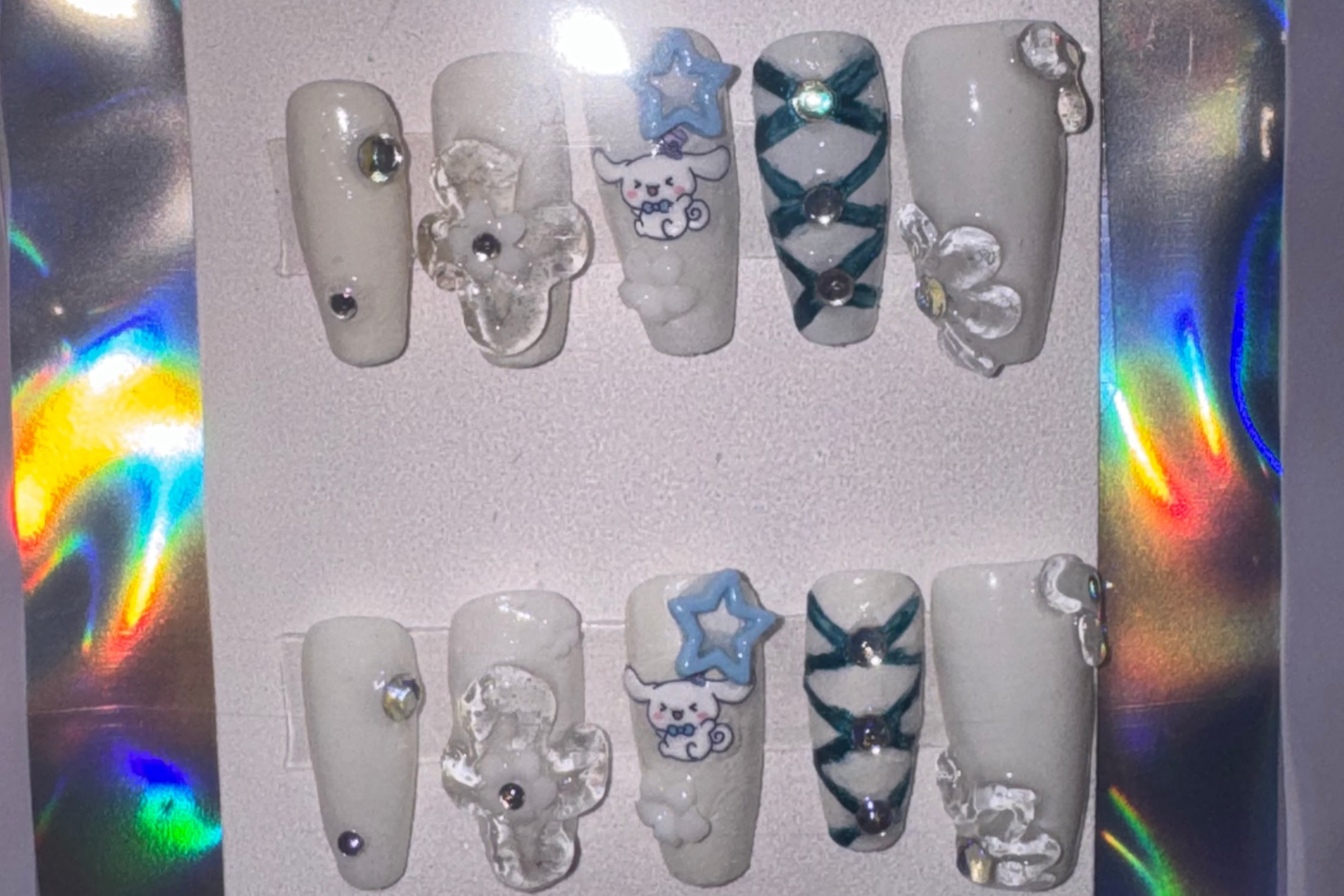 Cinnamoroll Custom | Press-on Nails! 🌸